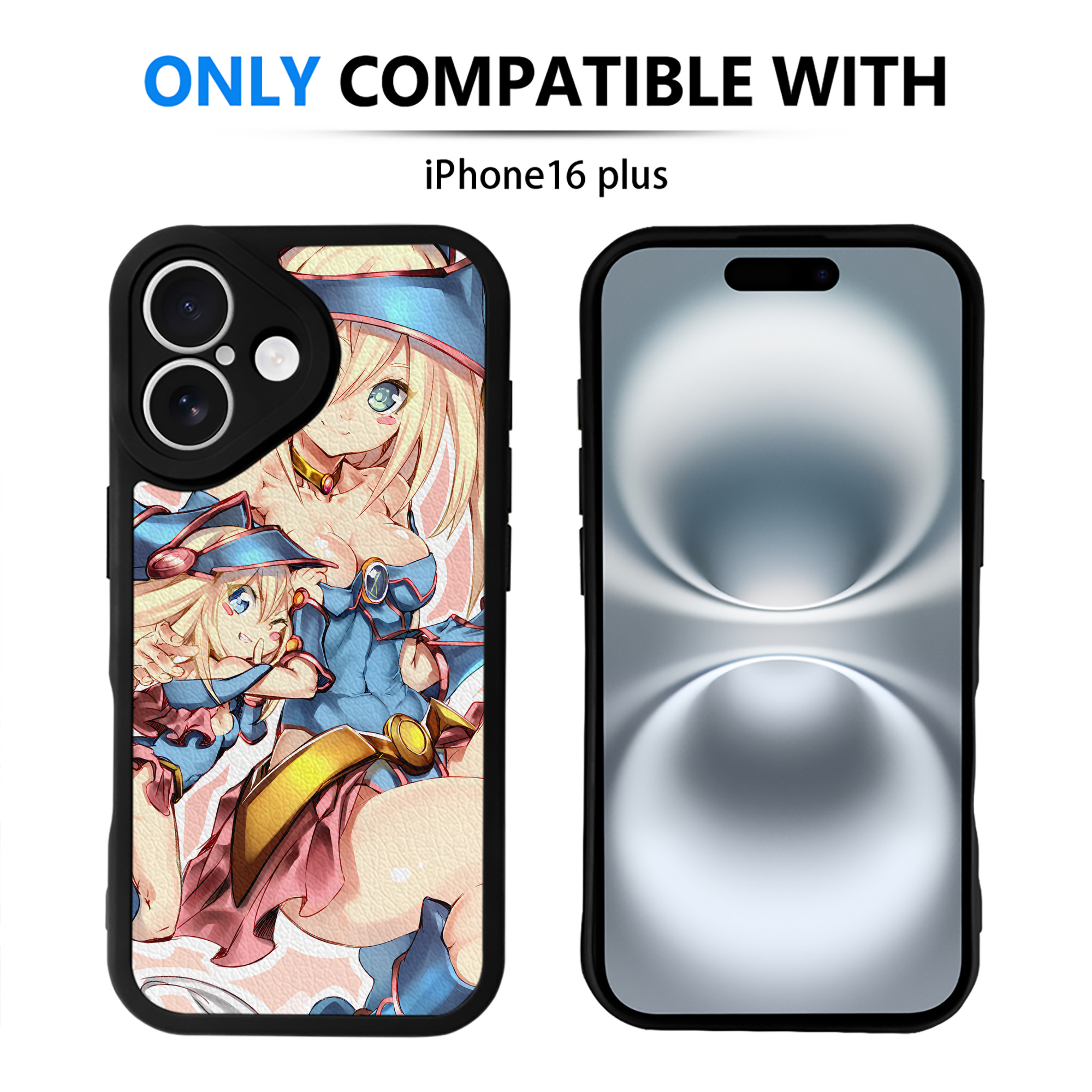 （画像用） 遊☆戯☆王 Yu-Gi-Oh! 【iPhone 16シリーズ対応】シリコンスマホケース（レザー調） 材質：シリコン